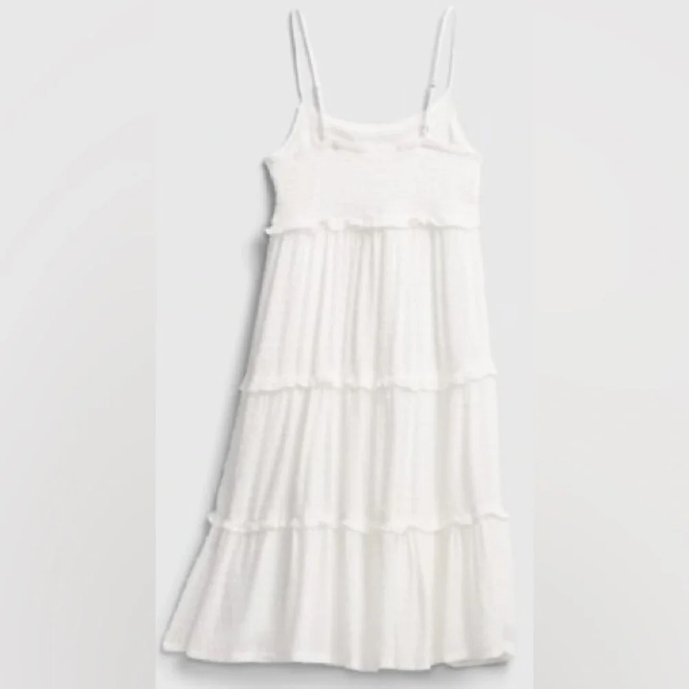 NWT GAP Teen White Tiered Midi Dress XL (12)